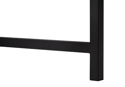 24" Brown and Black Computer Desk With Two Drawers