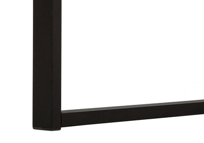 24" Taupe and Black Computer Desk With Three Drawers