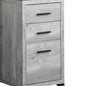 60" Gray L Shape Computer Desk With Three Drawers