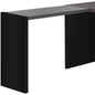 60" Gray and Black L Shape Computer Desk With Three Drawers