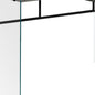 48" Gray and Clear Computer Desk