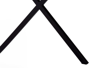 24" White and Silver Computer Desk With Two Drawers