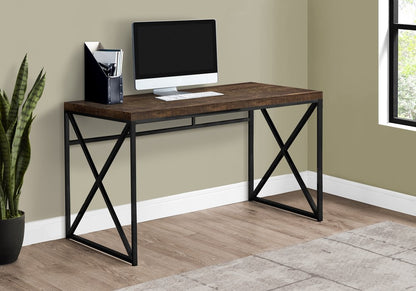 24" Brown and Black Computer Desk