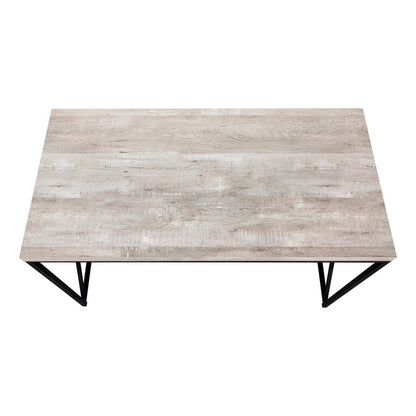 47" Taupe and Black Computer Desk