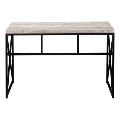 24" Taupe and Black Computer Desk