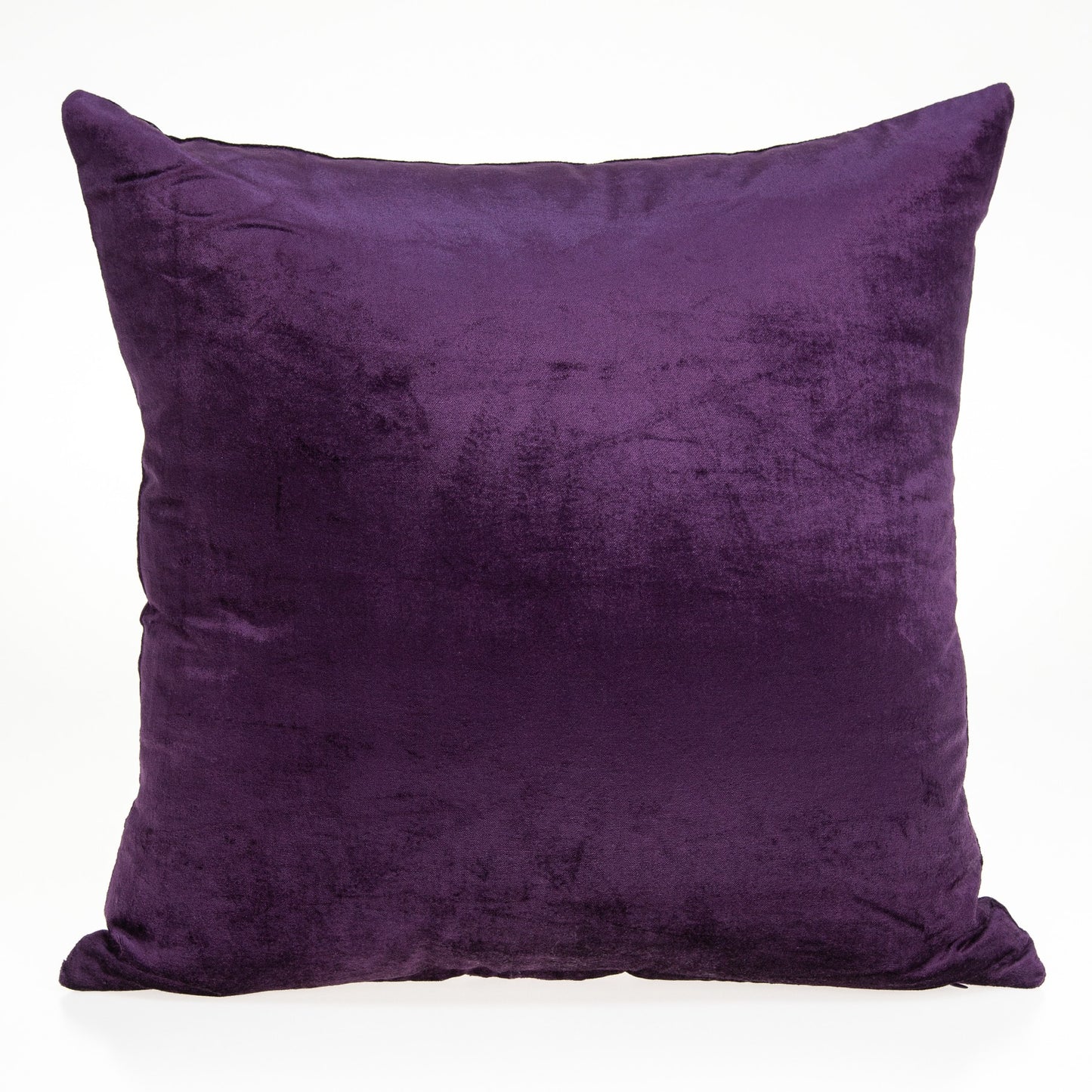 18" Purple Cotton Blend Throw Pillow