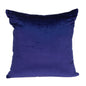 18" X 7" X 18" Transitional Royal Blue Solid Pillow Cover With Poly Insert