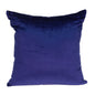 18" X 7" X 18" Transitional Royal Blue Solid Pillow Cover With Poly Insert