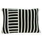 20" X 7" X 20" Transitional Black Solid Pillow Cover With Poly Insert