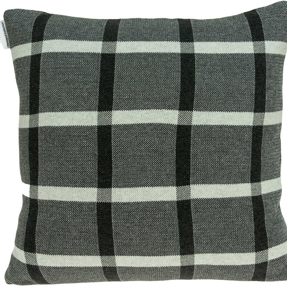 20" X 7" X 20" Transitional Gray Pillow Cover With Poly Insert