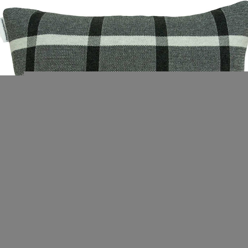 20" X 7" X 20" Transitional Gray Pillow Cover With Poly Insert