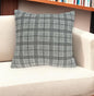 20" X 7" X 20" Transitional Gray Accent Pillow Cover With Poly Insert