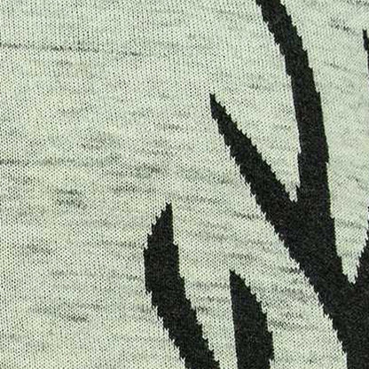 20" Gray And Black Lodge Antlers Cotton Throw Pillow