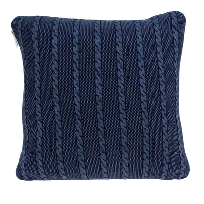 18" X 5" X 18" Transitional Blue Pillow Cover With Poly Insert