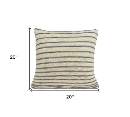 20" Tan Throw Pillow