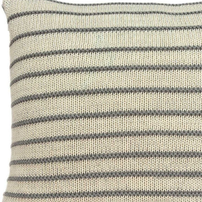 20" Tan Throw Pillow