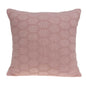 20" Pink Honeycomb Cotton Throw Pillow