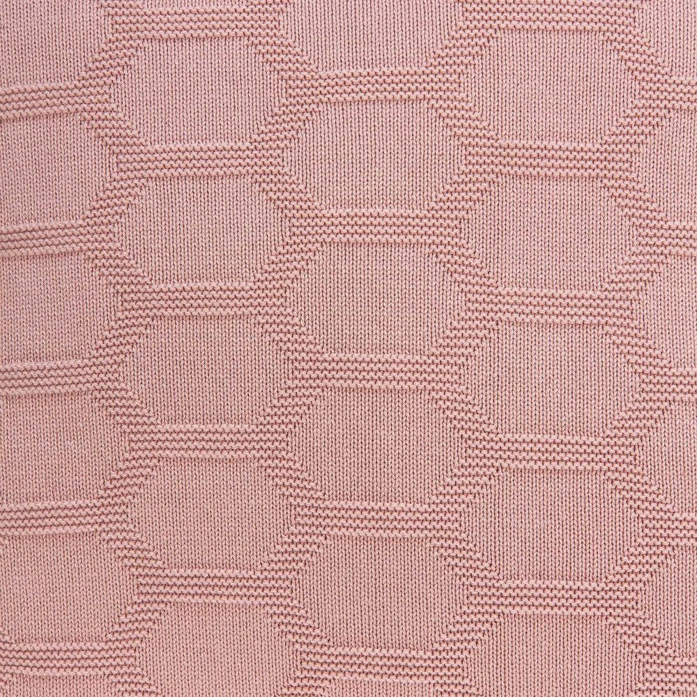 20" Pink Honeycomb Cotton Throw Pillow