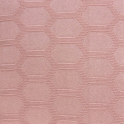 20" Pink Honeycomb Cotton Throw Pillow