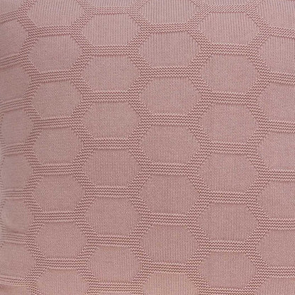 20" Pink Honeycomb Cotton Throw Pillow