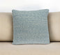 20" Aqua Teal Woven Cotton Blend Throw Pillow