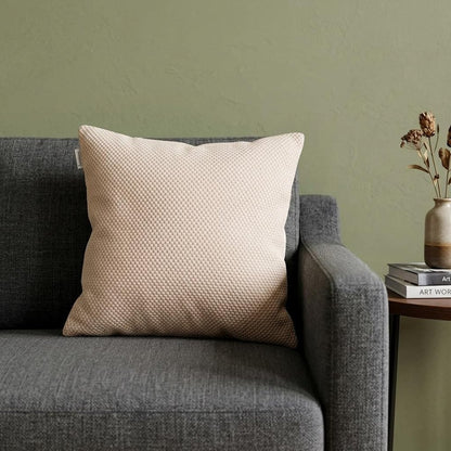 20" X 7" X 20" Beautiful Transitional Tan Pillow Cover With Poly Insert