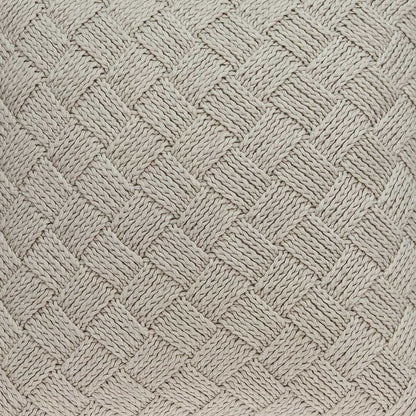 20" X 7" X 20" Charming Transitional Beige Accent Pillow Cover With Poly Insert