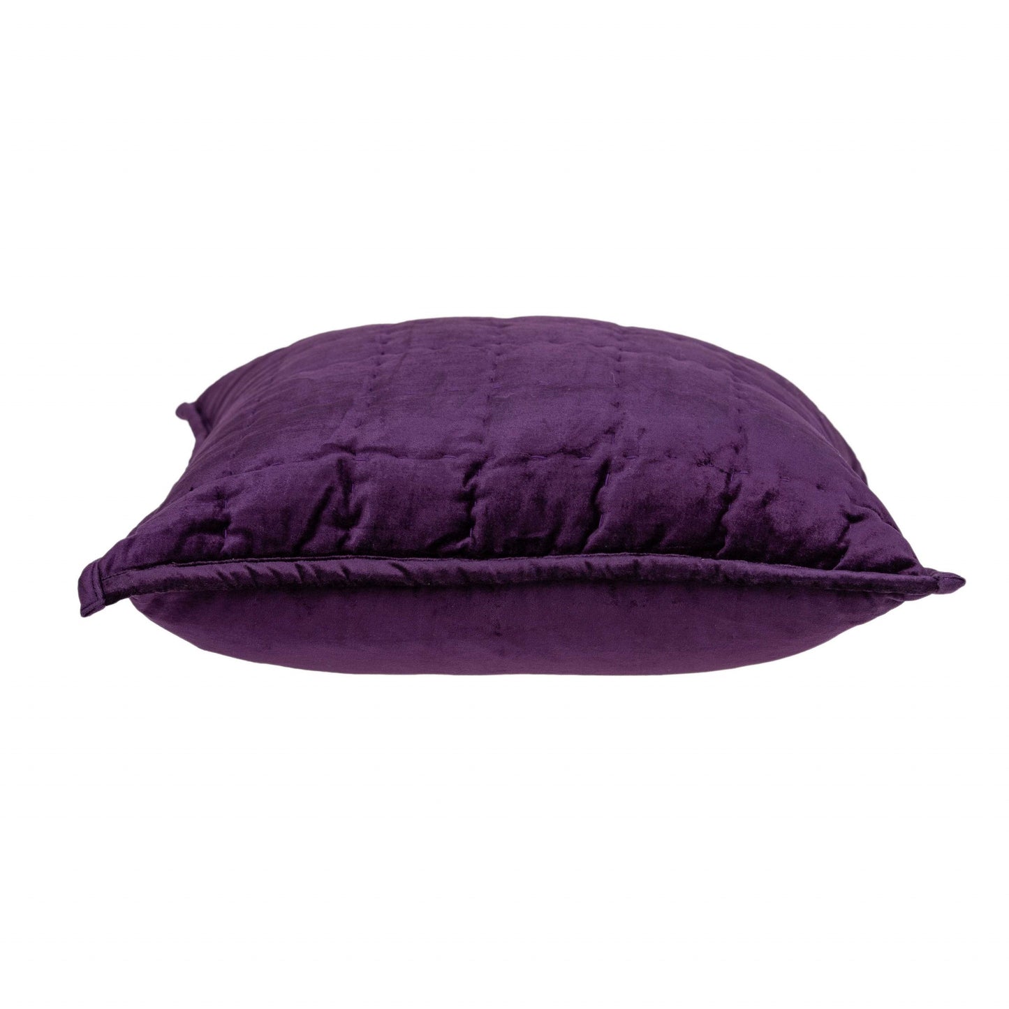 20" X 20" Purple Cotton Blend Zippered Pillow