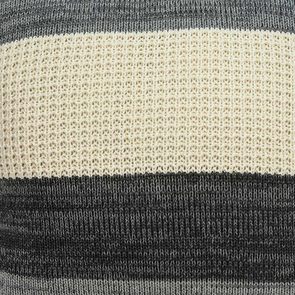 20" X 7" X 20" Transitional Cream And Gray Pillow Cover With Poly Insert