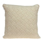 20" X 7" X 20" Transitional Beige Pillow Cover With Poly Insert
