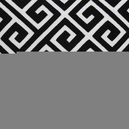 20" X 7" X 20" Cool Transitional Black And White Pillow Cover With Poly Insert