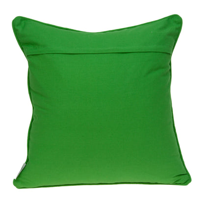 20" X 7" X 20" Cool Traditional Green And White Pillow Cover With Poly Insert