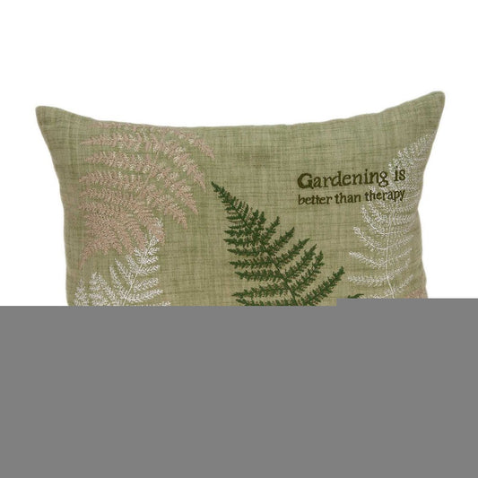 20" X 6" X 14" Tropical Green Pillow Cover With Poly Insert