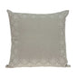 20" X 7" X 20" Decorative Transitional Beige Pillow Cover With Poly Insert