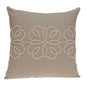 20" X 7" X 20" Stunning Transitional Tan Cotton Pillow Cover With Poly Insert