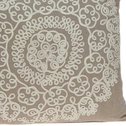 20" X 7" X 20" Traditional Tan Pillow Cover With Poly Insert