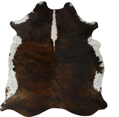 6 Ft Natural Black Brindled Cowhide Rug