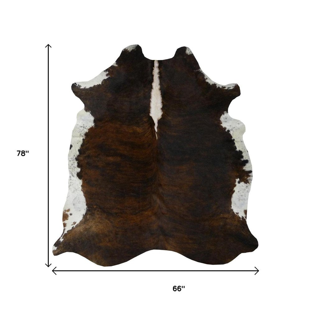 5' X 6' Gold Cowhide Handmade Area Rug