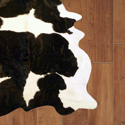 6 Ft Natural Black Brindled Cowhide Rug