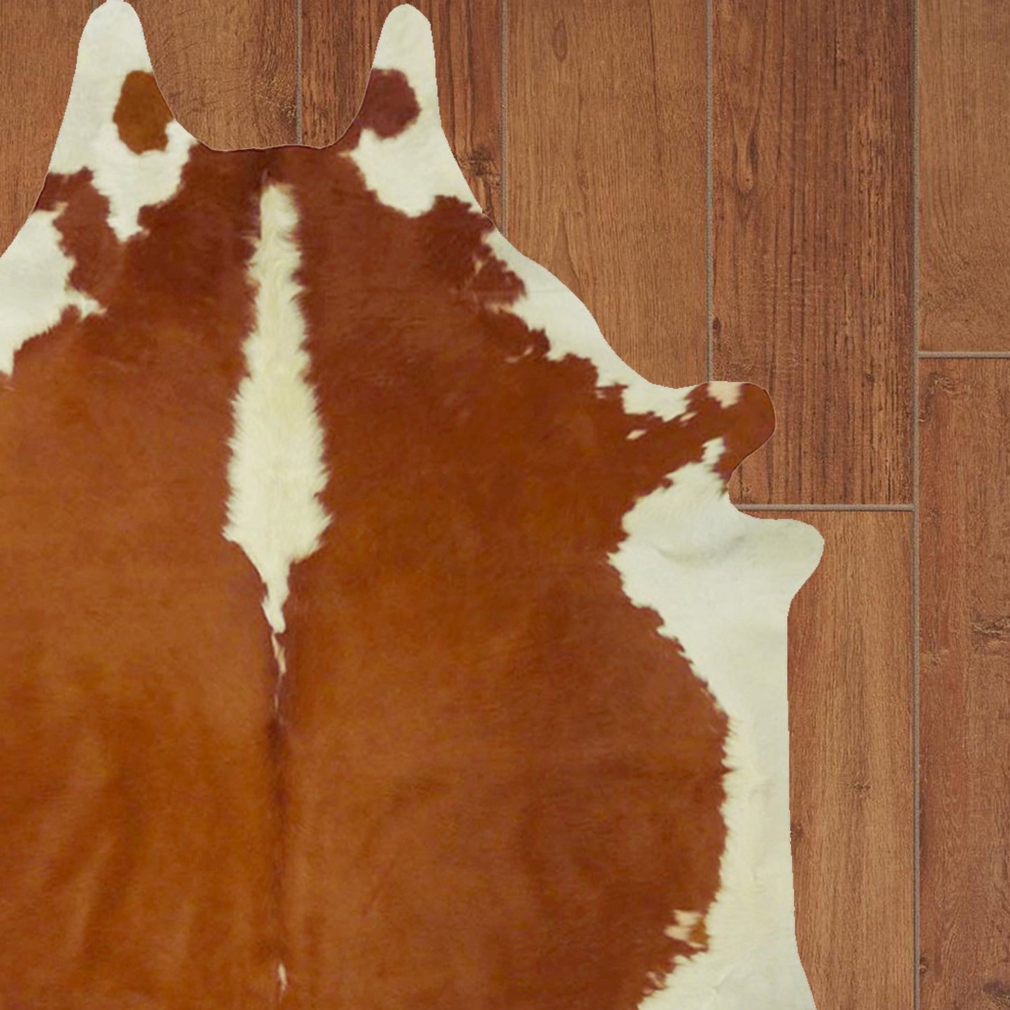 6 Ft Natural Black Brindled Cowhide Rug