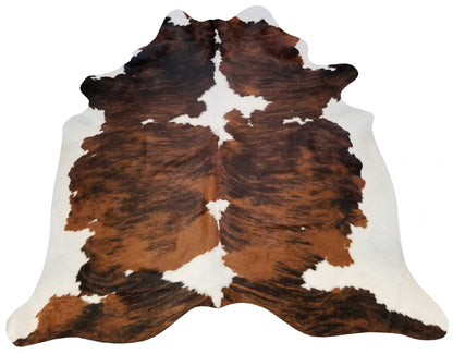 6 Ft Natural Black Brindled Cowhide Rug