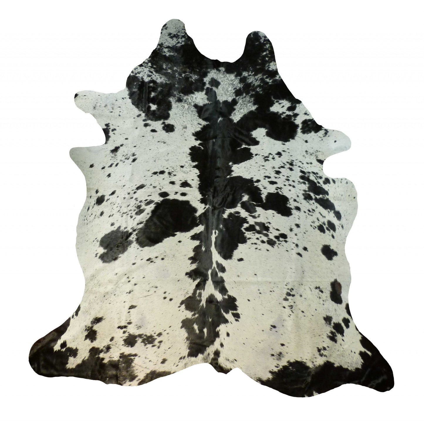 6 Ft Natural Black Brindled Cowhide Rug