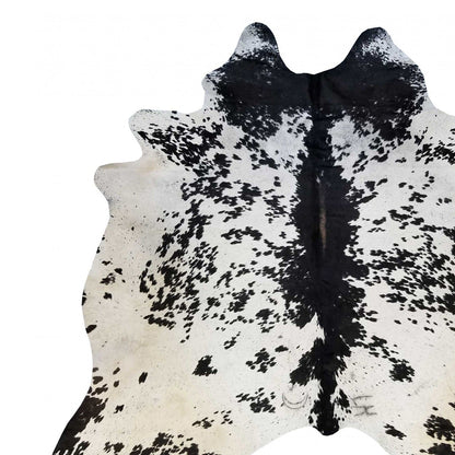 6 Ft Natural Black Brindled Cowhide Rug