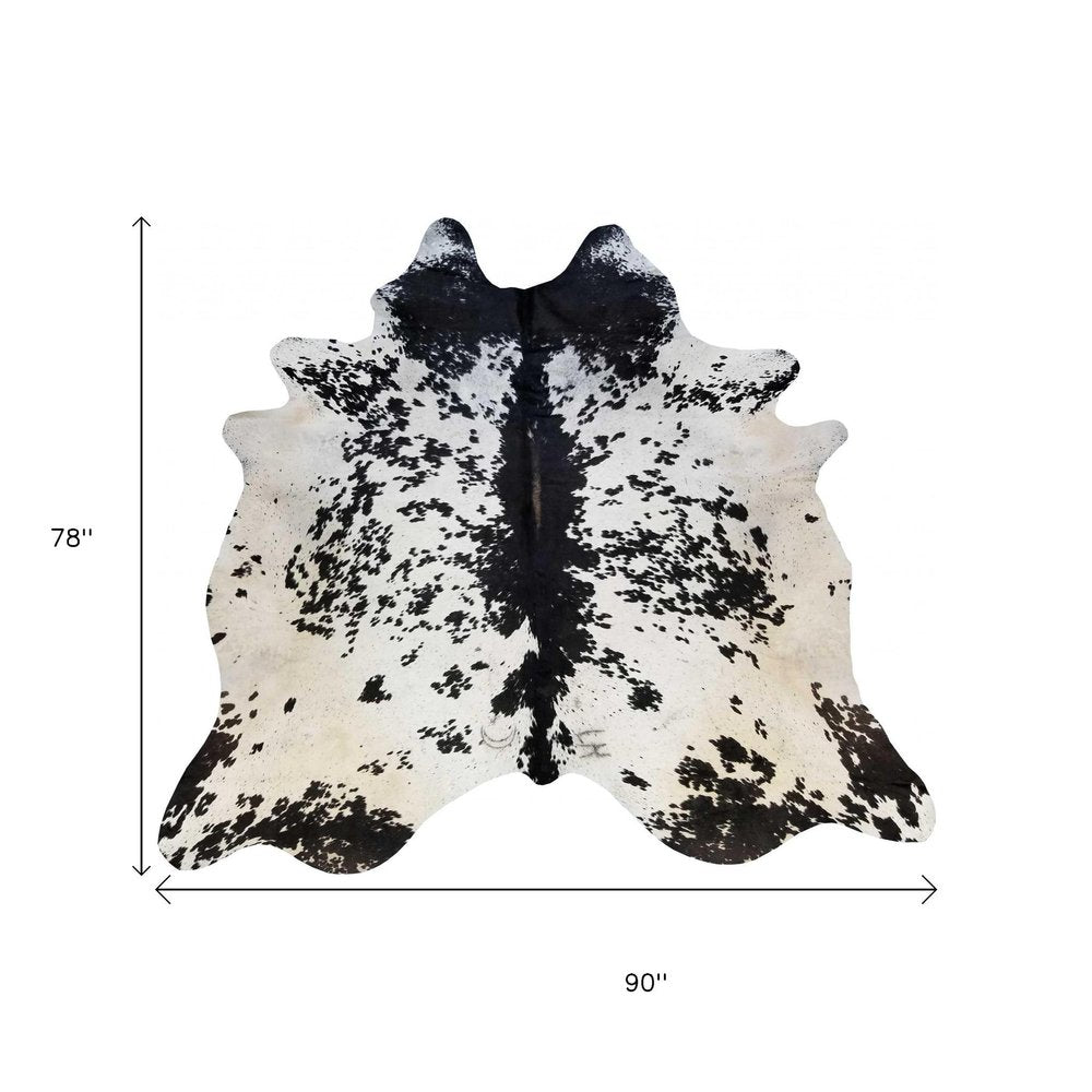 6' X 7' Champagne Cowhide Handmade Area Rug