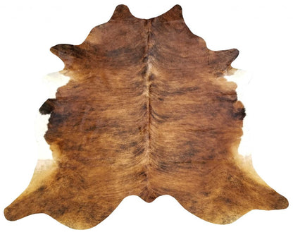 6' X 7' Champagne Cowhide Handmade Area Rug