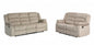 Two Piece Indoor Beige Microsuede Five Person Seating Set