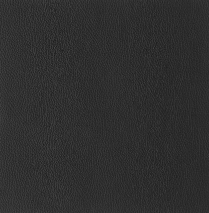 Two Piece Indoor Black Italian Leather Five Person Seating Set