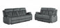 Two Piece Indoor Gray Microsuede Five Person Seating Set