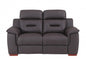 67" Brown Faux Leather Manual Reclining Loveseat