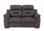 67" Brown Faux Leather Manual Reclining Loveseat